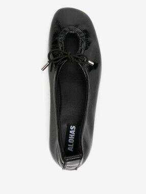 ALOHAS Rosalind Patent Black Leather Ballet Flats Size 10